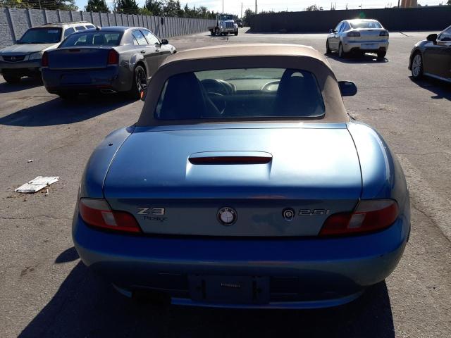 4USCN33472LM05220 - 2002 BMW Z3 2.5 BLUE photo 6