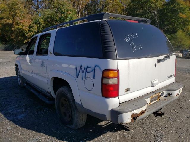 3GNFK16Z72G353681 - 2002 CHEVROLET SUBURBAN K WHITE photo 3