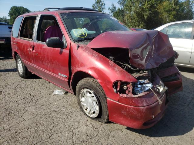 4N2DN1119VD852313 - 1997 NISSAN QUEST XE RED photo 1