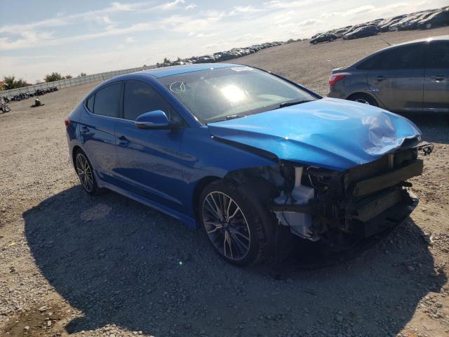 KMHD04LB8JU476833 - 2018 HYUNDAI ELANTRA SP BLUE photo 1