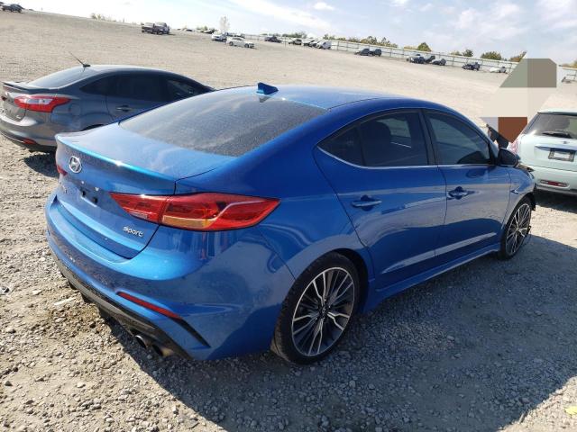 KMHD04LB8JU476833 - 2018 HYUNDAI ELANTRA SP BLUE photo 4