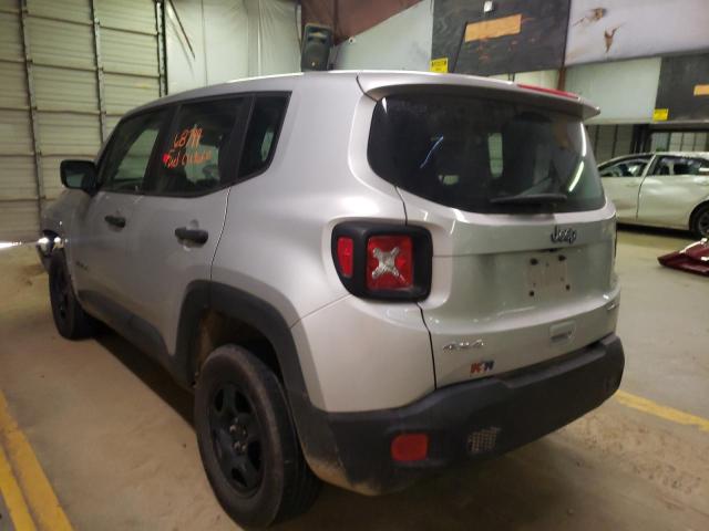 ZACCJBAB5JPJ47641 - 2018 JEEP RENEGADE S Gümüş foto 3