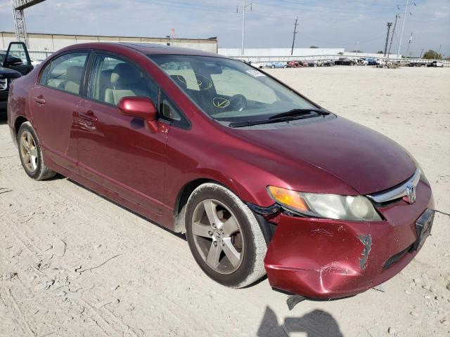 1HGFA16928L091612 - 2008 HONDA CIVIC EXL 红色 照片 1