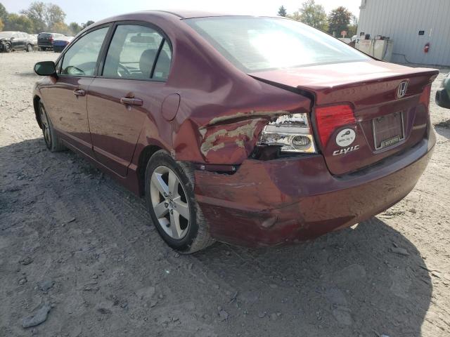 1HGFA16928L091612 - 2008 HONDA CIVIC EXL 红色 照片 3
