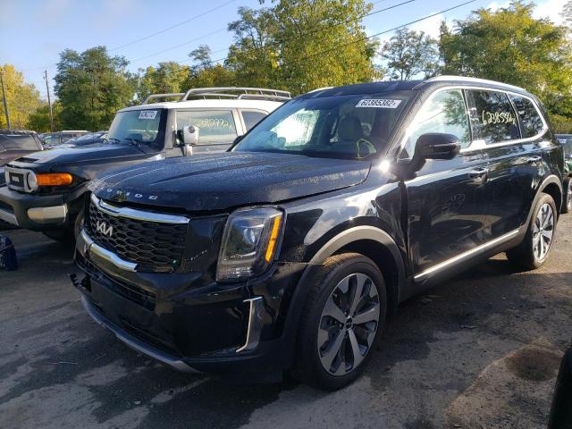 5XYP6DHC5NG297948 - 2022 KIA TELLURIDE BLACK photo 2