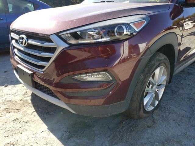 KM8J3CA22HU340621 - 2017 HYUNDAI TUCSON LIM BURGUNDY photo 9