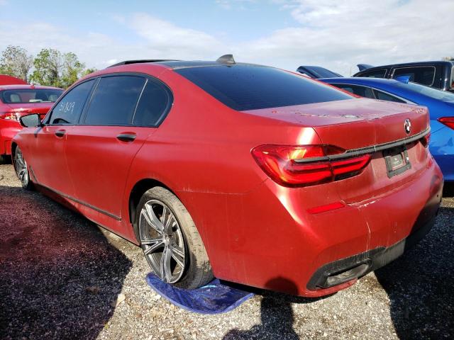 WBA7E2C34HG740961 - 2017 BMW 740 I RED photo 3