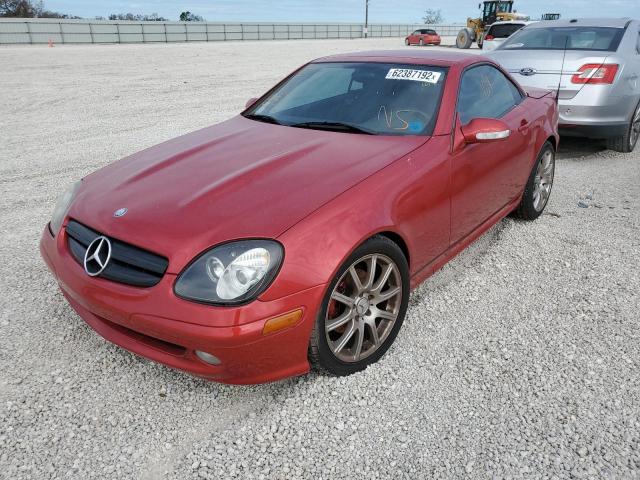 WDBKK49F13F285910 - 2003 MERCEDES-BENZ SLK 230 KO RED photo 2