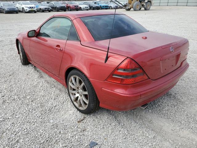 WDBKK49F13F285910 - 2003 MERCEDES-BENZ SLK 230 KO RED photo 3