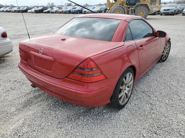 WDBKK49F13F285910 - 2003 MERCEDES-BENZ SLK 230 KO RED photo 4