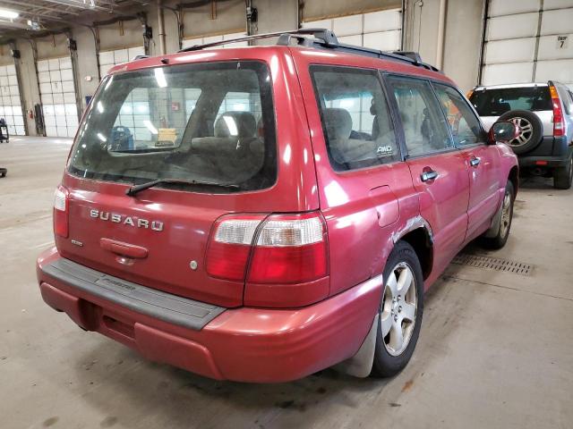 JF1SF65651H740014 - 2001 SUBARU FORESTER S RED photo 4