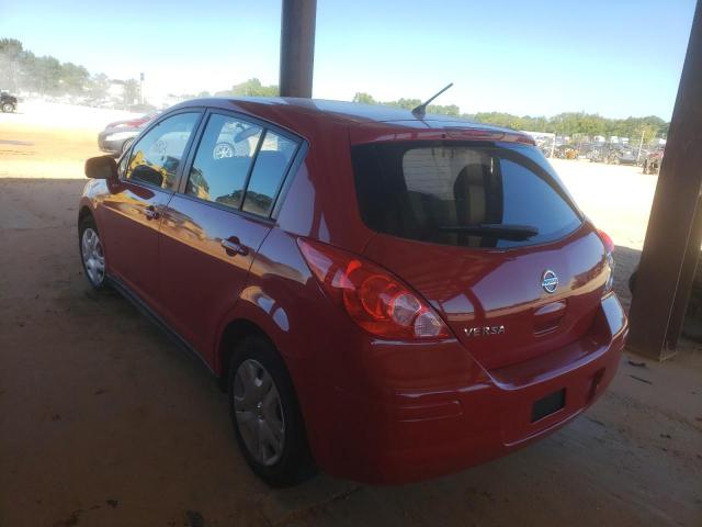 3N1BC1CP3BL517705 - 2011 NISSAN VERSA S RED photo 3