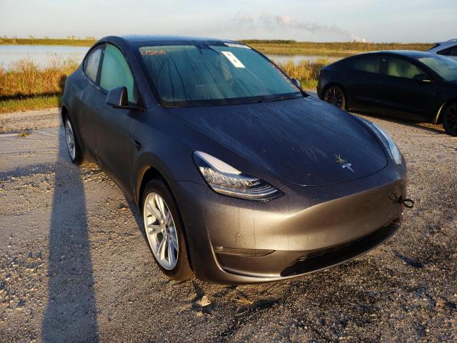 5YJYGDEE5MF184515 - 2021 TESLA MODEL Y رمادي صورة 1