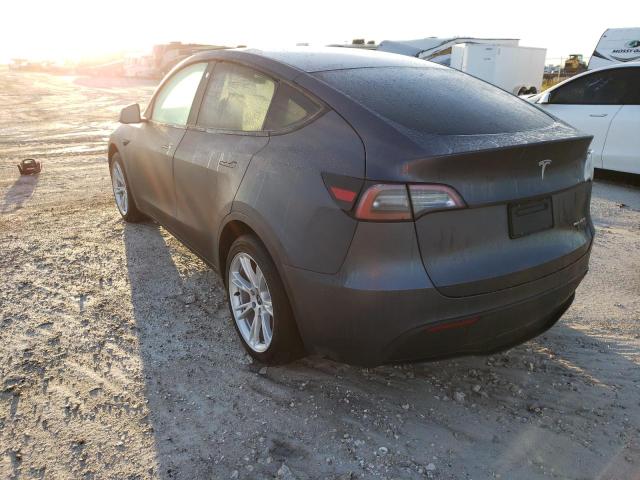 5YJYGDEE5MF184515 - 2021 TESLA MODEL Y رمادي صورة 3