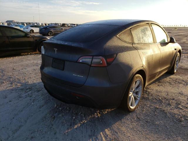 5YJYGDEE5MF184515 - 2021 TESLA MODEL Y رمادي صورة 4