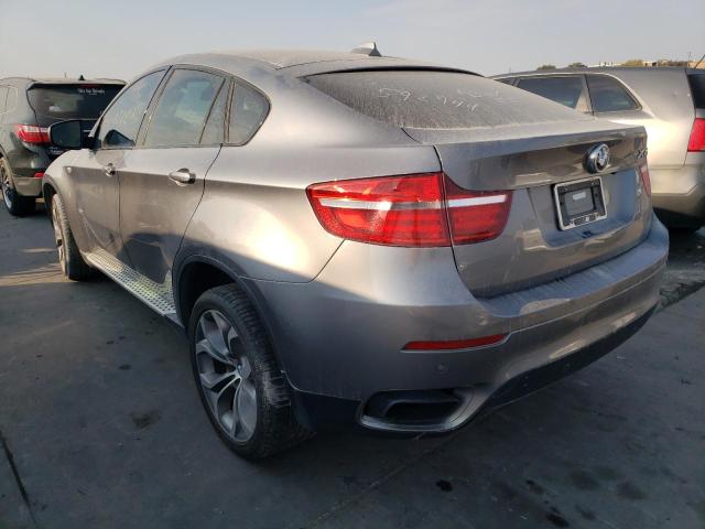 5UXFG8C5XEL592944 - 2014 BMW X6 XDRIVE5 GRAY photo 3