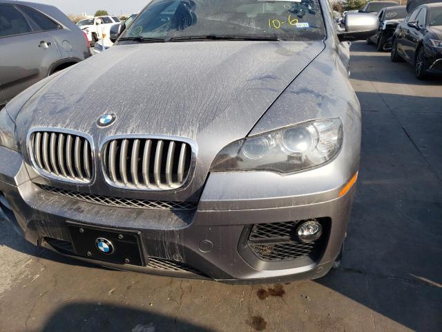 5UXFG8C5XEL592944 - 2014 BMW X6 XDRIVE5 GRAY photo 9