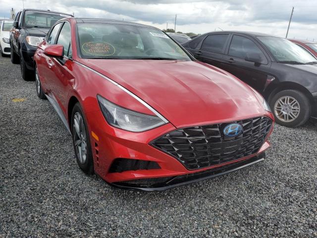 5NPEF4JA9LH001027 - 2020 HYUNDAI SONATA SEL RED photo 1