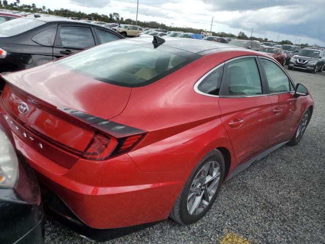 5NPEF4JA9LH001027 - 2020 HYUNDAI SONATA SEL RED photo 4