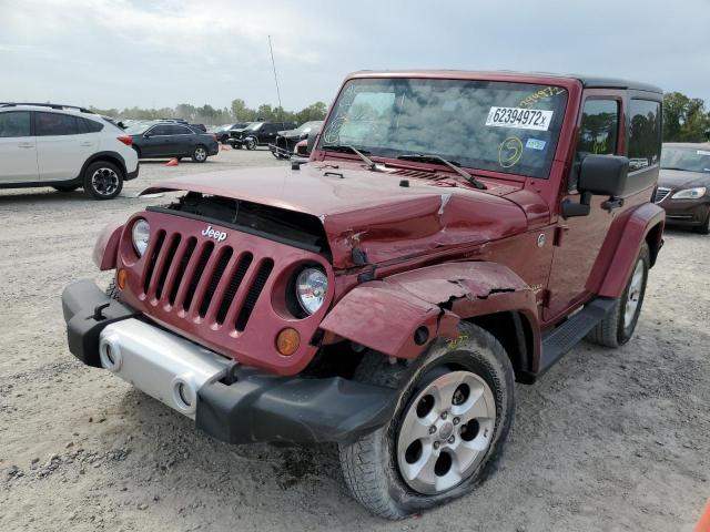 1C4AJWBG7DL542652 - 2013 JEEP WRANGLER S BURGUNDY photo 2