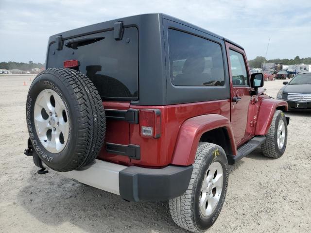 1C4AJWBG7DL542652 - 2013 JEEP WRANGLER S BURGUNDY photo 4