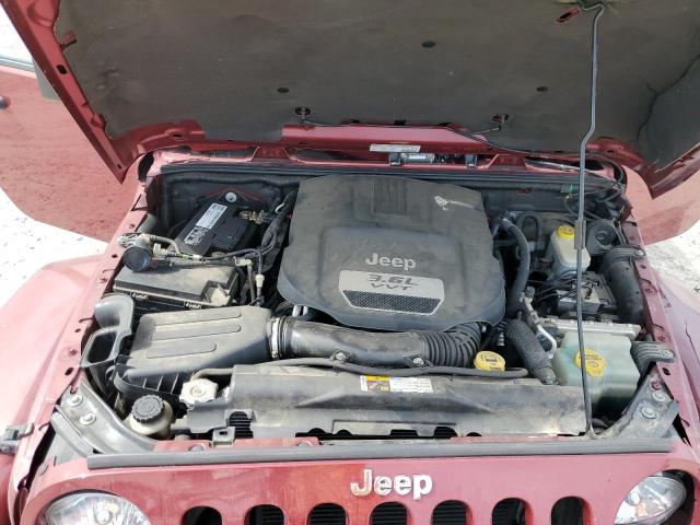 1C4AJWBG7DL542652 - 2013 JEEP WRANGLER S BURGUNDY photo 7