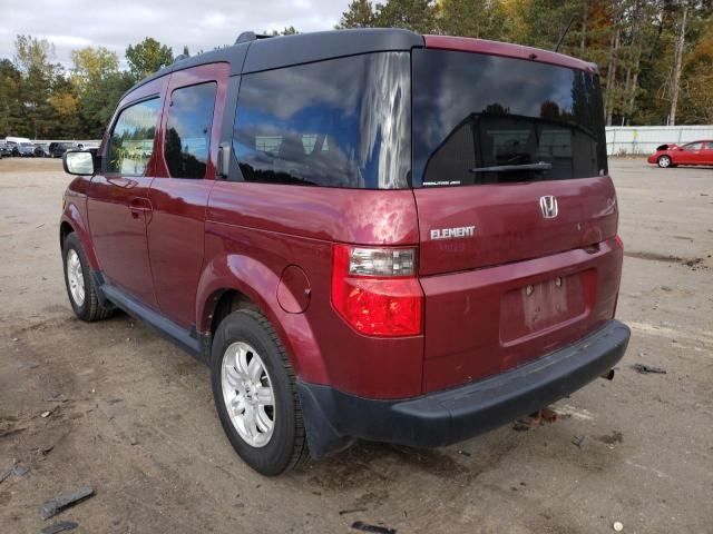 5J6YH28758L002081 - 2008 HONDA ELEMENT EX MAROON photo 3