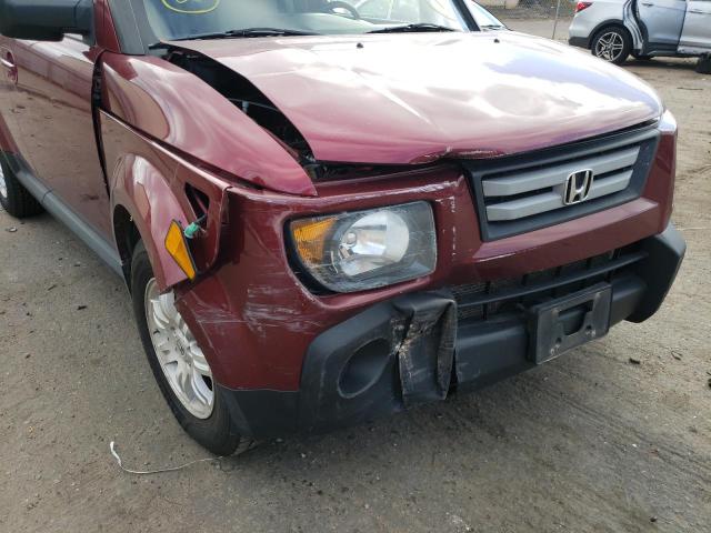 5J6YH28758L002081 - 2008 HONDA ELEMENT EX MAROON photo 9