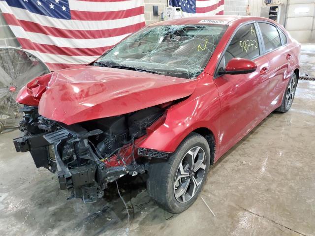 3KPF24AD8LE209060 - 2020 KIA FORTE FE RED photo 2