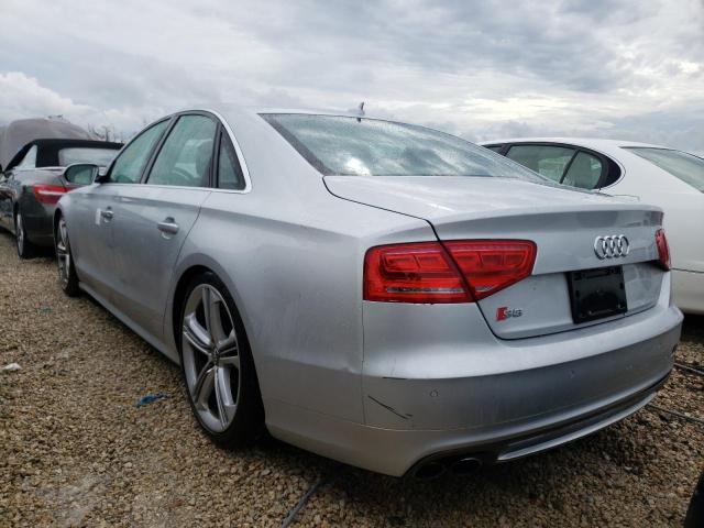 WAUD2AFD4DN032578 - 2013 AUDI S8 QUATTRO SILVER photo 3