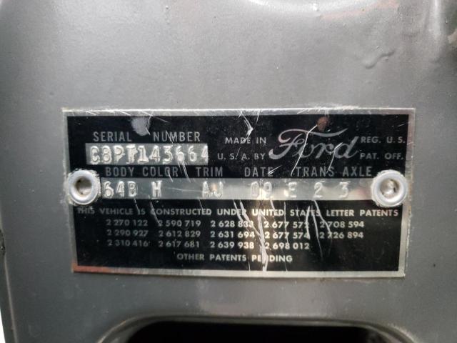 C8PT143664 - 1958 FORD FAIRLANE GRAY photo 10