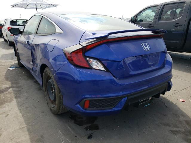 2HGFC4B82KH306189 - 2019 HONDA CIVIC SPOR BLUE photo 3