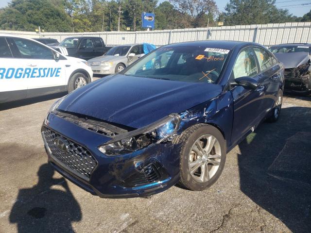 5NPE34AF4KH794286 - 2019 HYUNDAI SONATA LIM BLUE photo 2