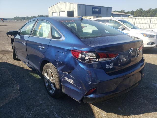 5NPE34AF4KH794286 - 2019 HYUNDAI SONATA LIM BLUE photo 3