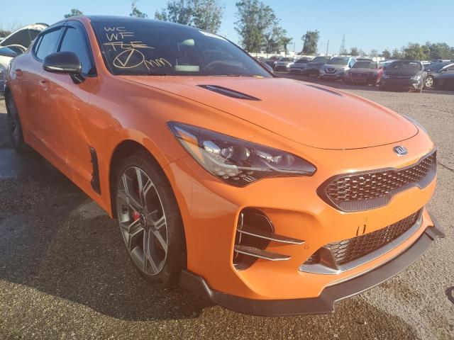 KNAE35LC9K6070285 - 2019 KIA STINGER GT ORANGE photo 1