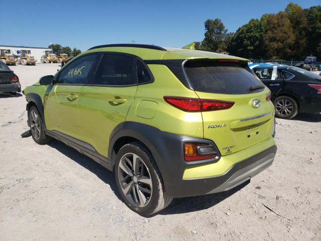 KM8K5CA59KU389797 - 2019 HYUNDAI KONA ULTIM GREEN photo 3