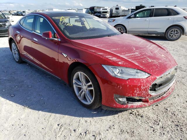 5YJSA1H16EFP28603 - 2014 TESLA MODEL S Կարմիր լուսանկար 1