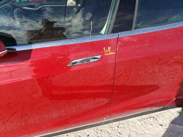 5YJSA1H16EFP28603 - 2014 TESLA MODEL S Կարմիր լուսանկար 9