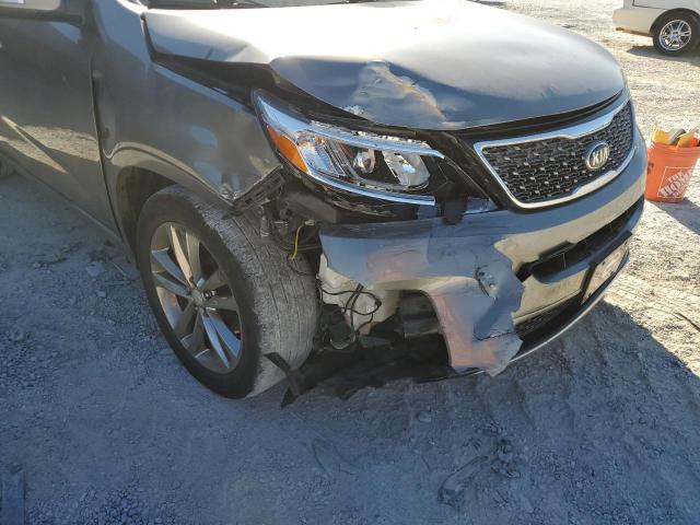 5XYKW4A71EG457816 - 2014 KIA SORENTO SX GRAY photo 9