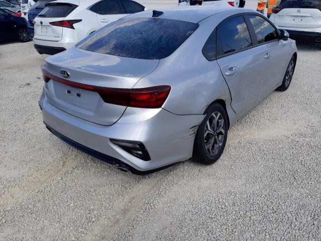 3KPF24AD5KE045622 - 2019 KIA FORTE FE SILVER photo 4