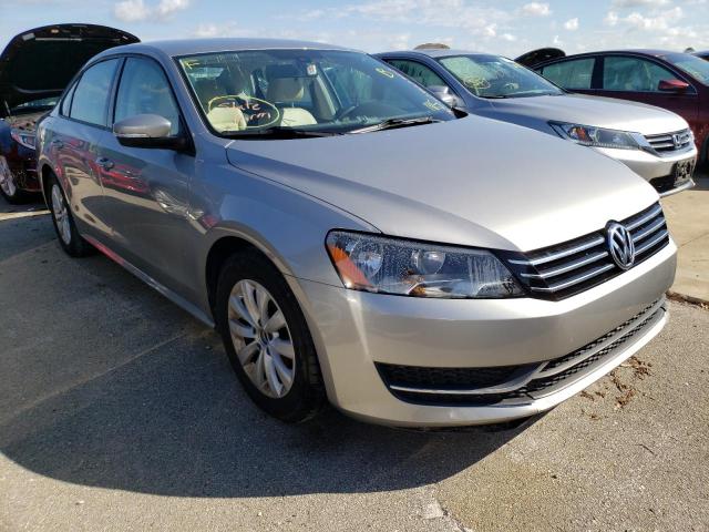 1VWAH7A38DC073147 - 2013 VOLKSWAGEN PASSAT S SILVER photo 1