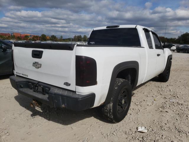 1GCEK19CX7Z549276 - 2007 CHEVROLET 1500 SILVE WHITE photo 4