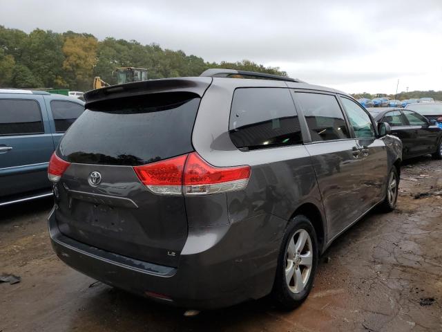 5TDKK3DC7CS213070 - 2012 TOYOTA SIENNA LE CHARCOAL photo 4