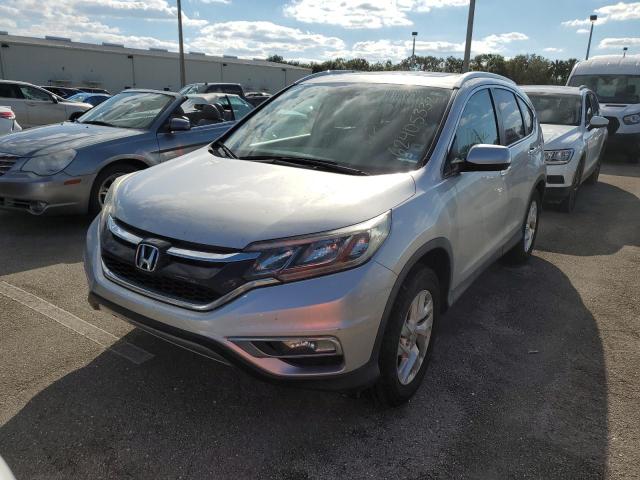 5J6RM4H71FL028976 - 2015 HONDA CR-V EXL SILVER photo 2