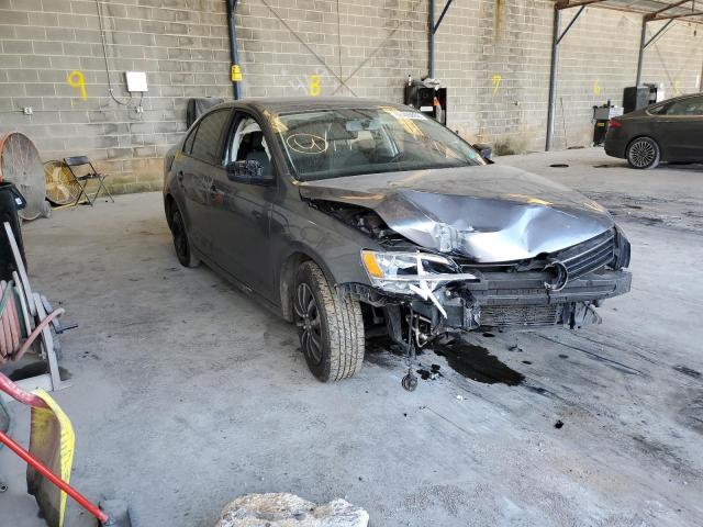 3VW2K7AJ6DM274015 - 2013 VOLKSWAGEN JETTA BASE GRAY photo 1