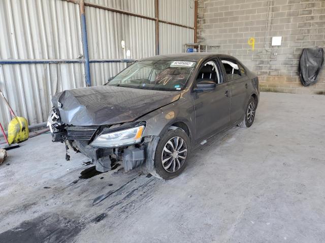 3VW2K7AJ6DM274015 - 2013 VOLKSWAGEN JETTA BASE GRAY photo 2