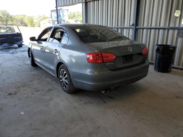 3VW2K7AJ6DM274015 - 2013 VOLKSWAGEN JETTA BASE GRAY photo 3