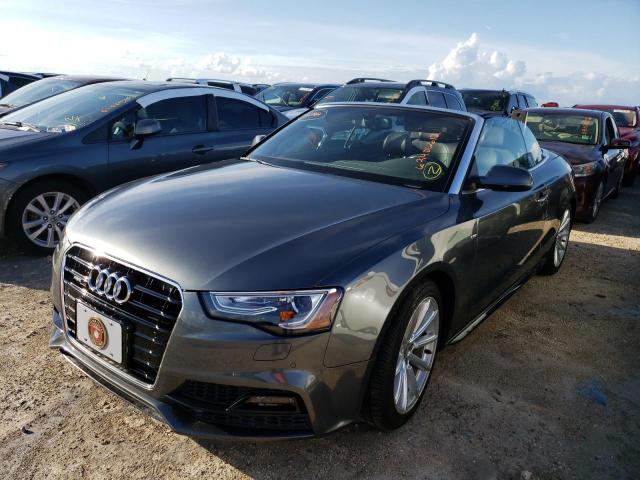 WAUD2AFH2HN003864 - 2017 AUDI A5 SPORT GRAY photo 2