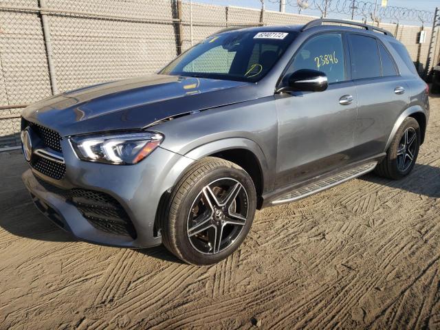 4JGFB4JB4LA210784 - 2020 MERCEDES-BENZ GLE 350 GRAY photo 2