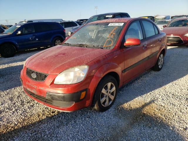 KNADE123986407112 - 2008 KIA RIO BASE RED photo 2